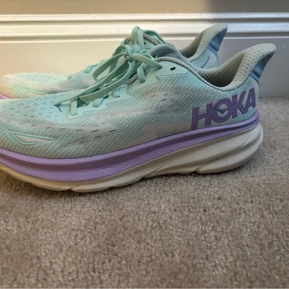 Hoka Clifton 9 Sunlit Glow/Lilac Mist - Picture 4 of 5